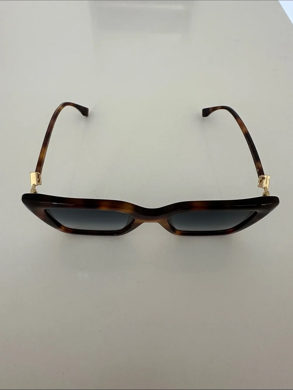Fendi Brown Tortoiseshell Square Sunglasses